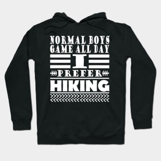 Hiking mountains nature summit hike saying Hoodie